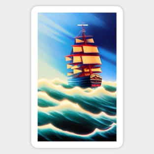 Sailing tall ship Sticker